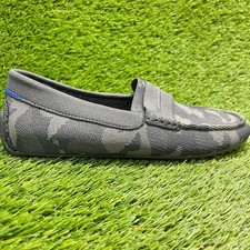 Rothy's The Driving Loafer Mens Size 9.5 Black Gray Casual Classic Slip-On Shoes