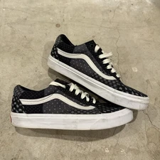Vans Old Skool Tie Print Patchwork Sneaker Gray/Black/White Shoe Mens 6.5