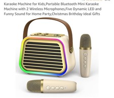 Karaoke Machine for Kids Adults,Portable Bluetooth 5.3 Karaoke Speaker,Mini