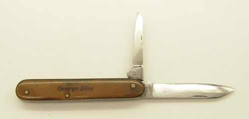 E. LOCKWOOD -Boston - KNIGHTS OF THE MACAABEES - Eq End Jack -1895 -Carbon -Used