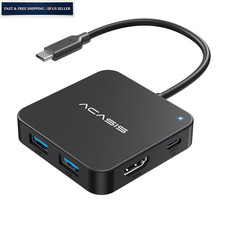ACASIS USB C Hub 10Gbps, C to 4K 60Hz HDMI Adapter for Black