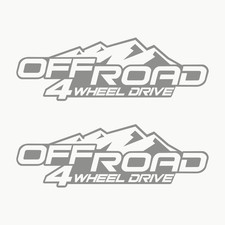 Autocollant Voiture 4X4 Tout Terrain Off Road 2 Unités | Stickers Voiture