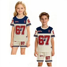 Kids Tracksuit Gym Basketball Set Leisure Sports Outfit Sport Color Block PE