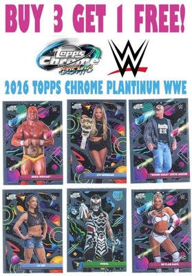2026 Topps Cosmic Chrome WWE (BUY 3 GET 1 FREE) You Pick/Complete Your Set 1-200