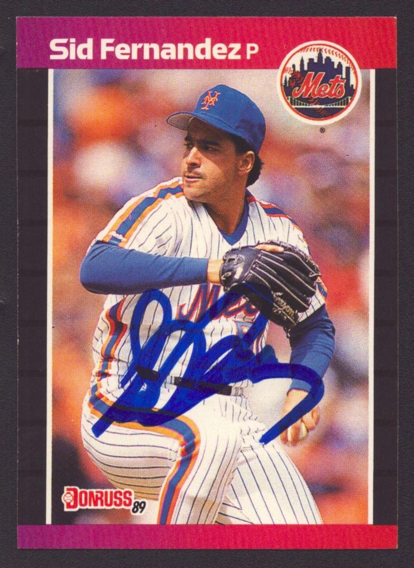 SID FERNANDEZ 1989 Donruss #471 AUTOGRAPH METS Auto Signed Orioles Phillies