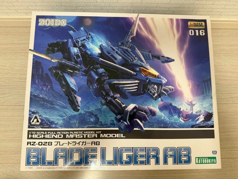 Kit Modelo HMM Caja Abierta KOTOBUKIYA Zoids RZ-028 Blade Liger AB 1/72 Sin Construir Foto 2 de 4