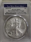 2016 W  US Silver Eagle $1 Burnished  PCGS SP69
