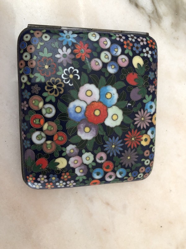 Antique/ Vintage 1900-1940 Japanese Cloisonné Cigarette Case