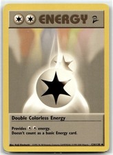 Double Colorless Energy Uncommon Base Set 2 124/130 NM