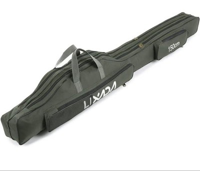 Lixada Rod Case 150Cm 2-Layer Fishing Bag Rare Fishing Model Limited Edition Acc