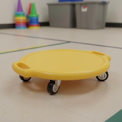 Round Scooter Board Coordination Development Four Wheel Scoot Board for Indoor