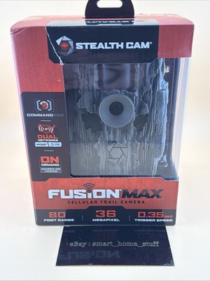 Stealth Cam FUSION MAX 80ft 36MP Cellular Trail Camera STC-FXWTX-W