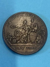 1836 Attleboro, Mass R & W Robinson HT-155 Hard Times Token (EF/XF) 