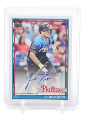 J.T. REALMUTO 2026 TOPPS SERIES 1 1991 DESIGN AUTO #91A-JR PHILLIES Q0902