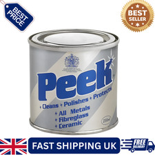 250ml Peek Polish Cream Metal Cleaner Fiberglass Ceramic Silver Gold Bras Stel 47.96 per litre