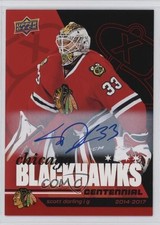 2025-26 Upper Deck Chicago Blackhawks Centennial Red Hot Scott Darling Auto 1uh4