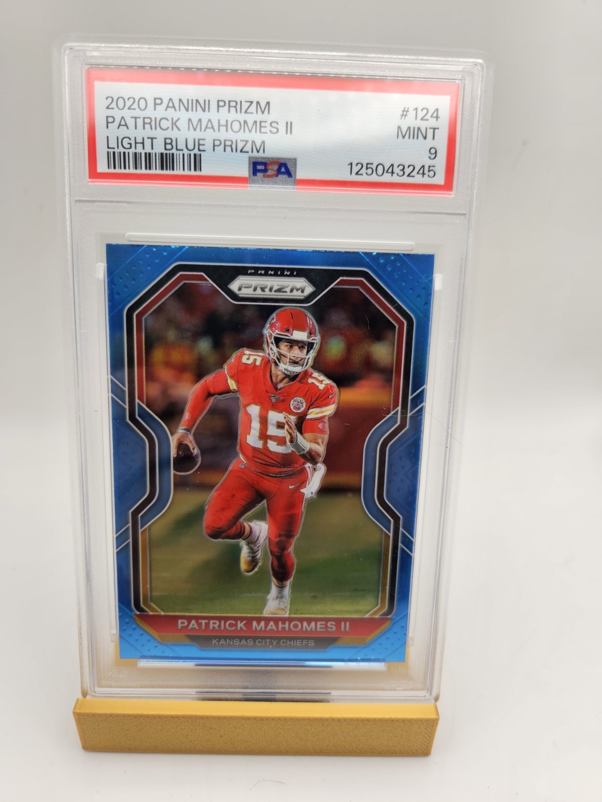 2020 Panini Prizm - Patrick Mahomes II #124 Light Blue Prizm