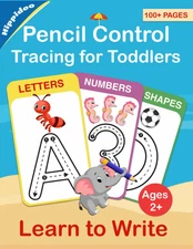 Tracing for Toddlers: First Learn to Write Workbook. Practice Line Tracing, Pen 