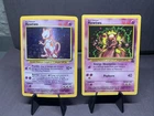 Pokemon TCG Mewtwo 2 Card Lot Base Set Holo & Black Star Promo 14 VTG 1999 WOTC