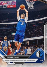2025-26 Topps Now NBA #207 Cooper Flagg Dallas Mavericks RC PREVENDITA