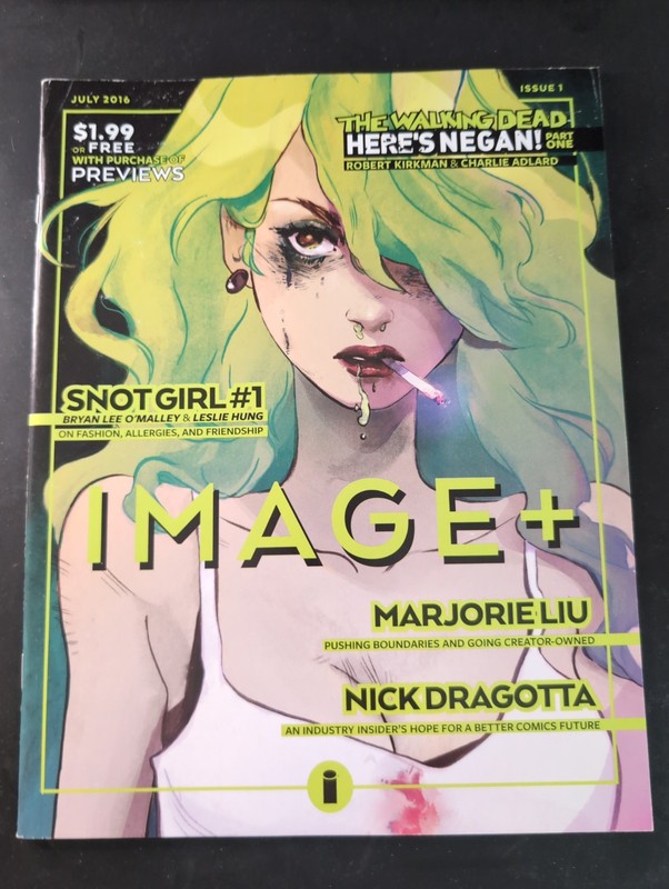 Vintage Image+ Plus Comic Magazine Issue #1,Snot Girl,The Walking Dead,JULY 2016