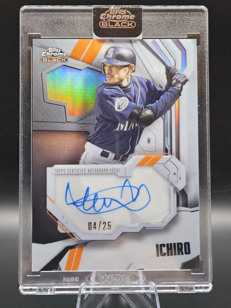 Topps Ichiro Suzuki Autographed Baseball Sports Trading Cards