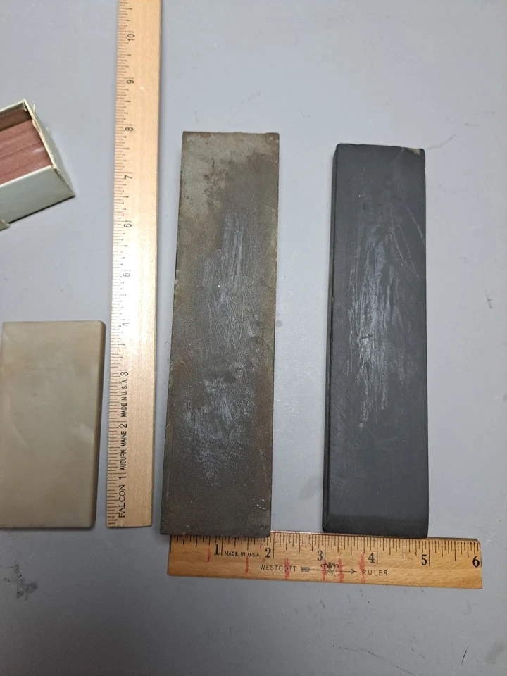 Lote de 8 piedras de afilar tamaños surtidos piedras de afilar afilar miel de afeitar aceite mezcla de piedras Foto 2 de 4