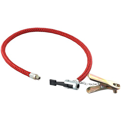 #ad Air Tire Pressure Filler Pump Inflator Bicycle Gauge Metal Compressor Hose Bike $9.86