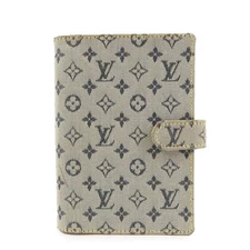 Louis Vuitton Monogram Mini Agenda PM Planner Cover Blue R20905 Auth Used F/S