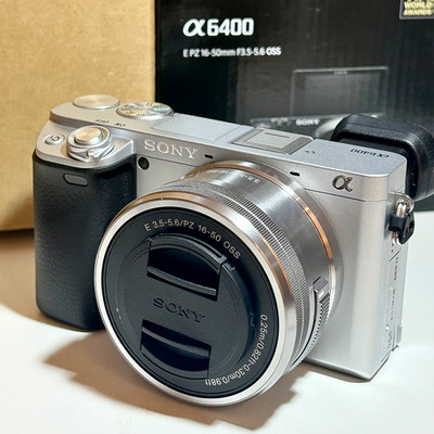 Sony Alpha a6400 Mirrorless 24.2MP 4K Digital Camera w/16-50mm Lens Black Silver
