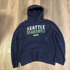 NWOT Men's Seattle Seahawks Fanatics Hoodie - XL - Blue