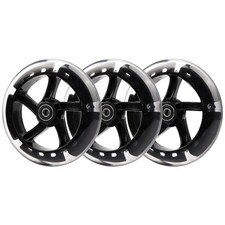 Wiggle Scooter 145mm White Light-Up Replacement Wheels Front/Rear for Y Flike...