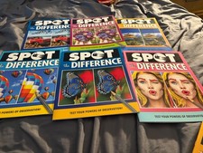 SPOT THE DIFFERENCE BOOK TEST YOUR POWERS OF OBSERVATIONS. 6 pack brand new 