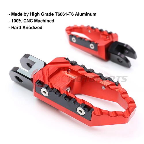 RED FRONT WIDE FOOT PEGS FOR TRIUMPH SPRINT GT 10-13 SPRINT ST 05-13 12 11 - Picture 5 of 5