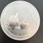 2011 Australia Silver $2 Year of the Rabbit 2 ounces of .999 Silver 2 ozT BU