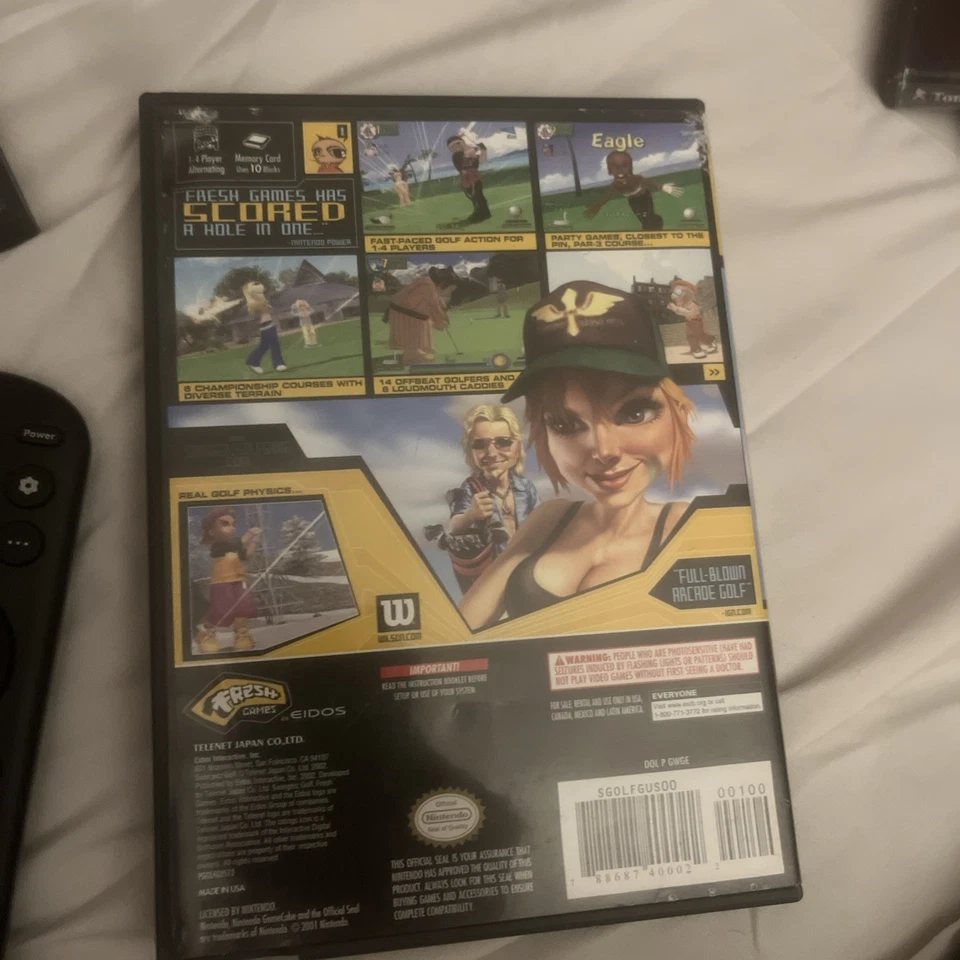Swingerz Golf (Nintendo Gamecube, 2002) Cib Complete w/ Reg.Card TESTED Works - Image 2 of 4
