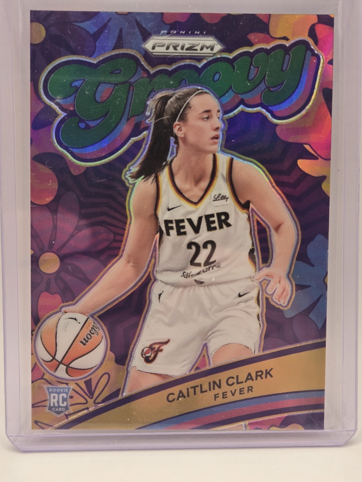 2024 Panini Prizm WNBA - Groovy Caitlin Clark #13 Green Prizm (RC)