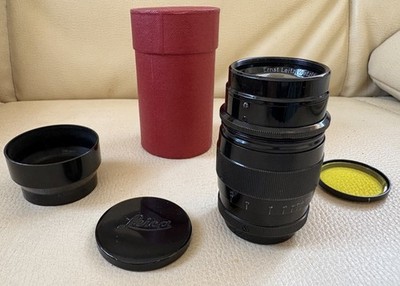 Seltenes Objektiv Leitz 1.9 / 7.3cm Hektor Hegrakup Leica Schwarz/Black 30-40er