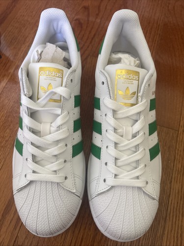 Neu Adidas Superstar Größe 8,5 Gold/Grün/Weiß - Bild 2 von 5