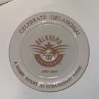 Plate Centennial Commemorative Frankoma 2007 "Celebrate Oklahoma!", 10.5 in.