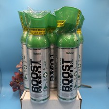 5- Boost Oxygen 95 Pure Oxygen 5 Liters, 5 Bulk Pack, Natural, New Sealed
