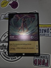 Disney Scar - Tempestuous Lion Lorcana TCG Card 47/204 The Lion King