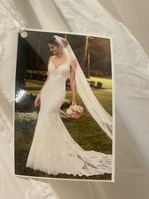 NWT. Stella York Ivory Lace Mermaid Wedding Dress. Size 10. Unaltered.