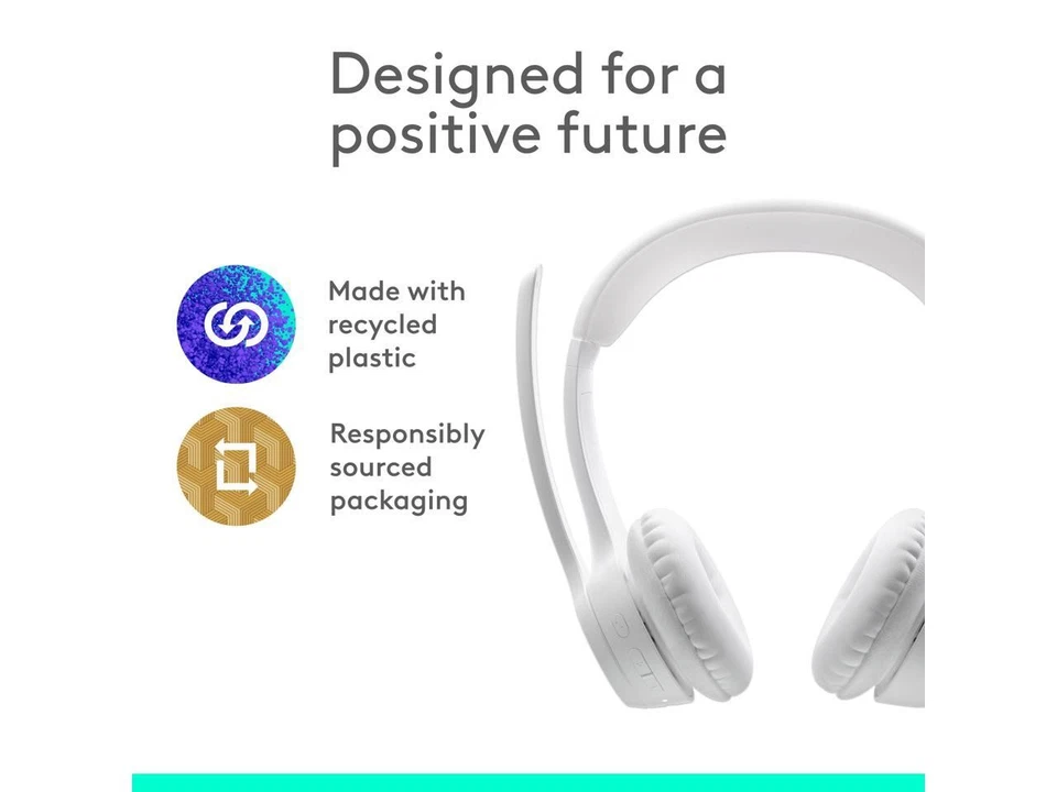 Logitech Zone 300 Wireless Bluetooth Headset With Noise-Canceling Microphone, - Image 4 of 4
