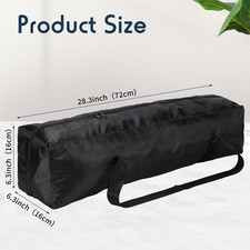 Tripod/ Speaker Stand/Mic Stand Carrying Bag Water Resistant, Black, 28x6 x6 in