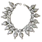 Judaica Yemenite tribal antique repousse silver breast ornament, 38 gr.