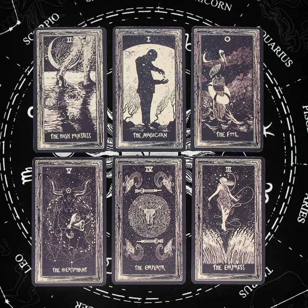 12x7 cm Iron Box Light Vision Tarot Deck Card Games Dark UK