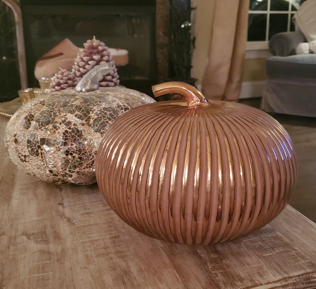 Pottery Barn Vintage Antique Mercury Glass Pumpkin Old PB Pre-owned for