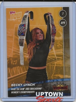 2019 TOPPS NOW WWE #ODB-1 CARD WRESTLEMANIA  BECKY LYNCH BONUS