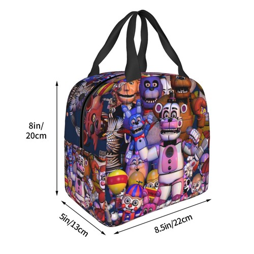 Five Nights at Freddy's School Supplies 3PCS Kids Backpack Lunch Bag Pencil Case - Picture 7 of 16